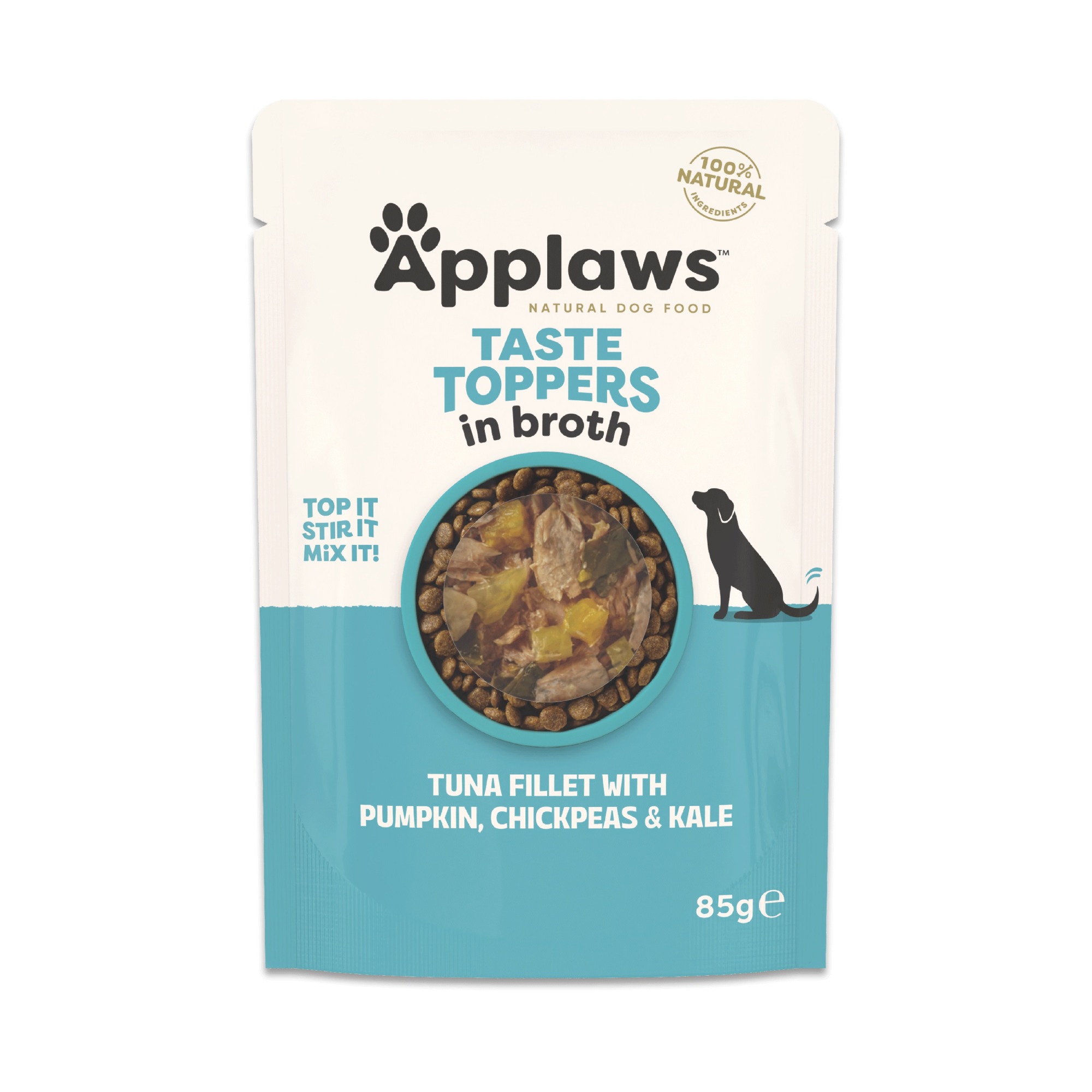 Applaws Taste Toppers Dog Pouch Tuna With Pumpkin, Chickpeas And Kale - X 85G Size 12