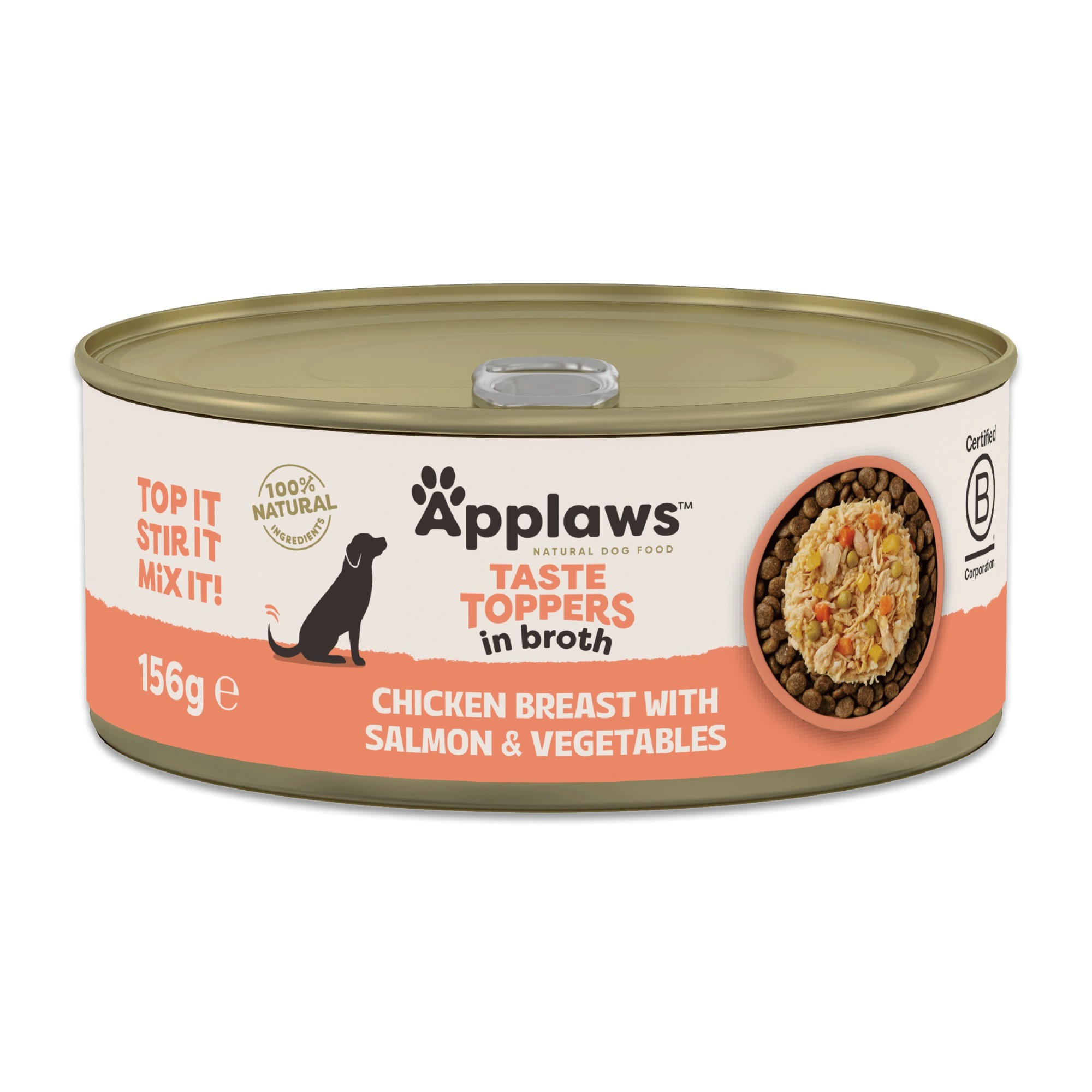 Applaws Taste Toppers Dog Food Tin Chicken With Broth - X 156G Salmon Size 12