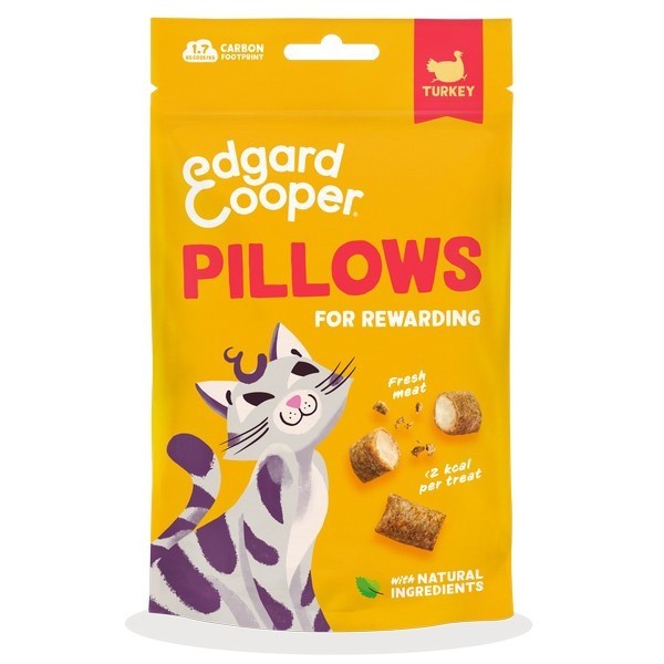 Edgard And Cooper Turkey Pillows Cat Treats - 60G