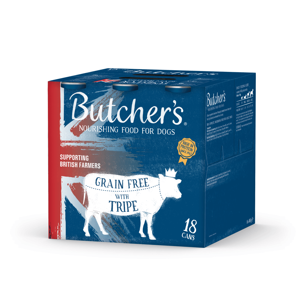 Butchers Butcher's Tripe Mix Adult Wet Dog Food - X 400G Green/Grain Size 18