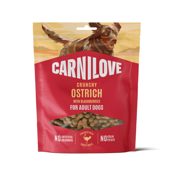 Carnilove Ostrich With Blackberries Crunchy Dog Treats - Grain/Light 200G