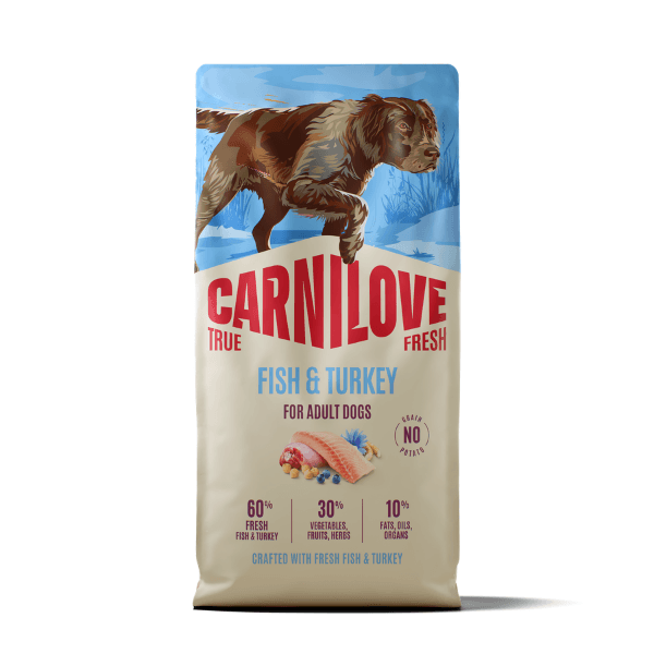 Carnilove True Fresh Fish And Turkey Adult Dry Dog Food - Salmon/Light 12Kg