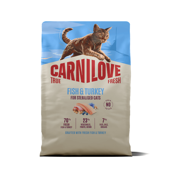 Carnilove True Fresh Fish And Turkey For Sterilised Cats Wet Food - Salmon/Grain/Yellow 2Kg