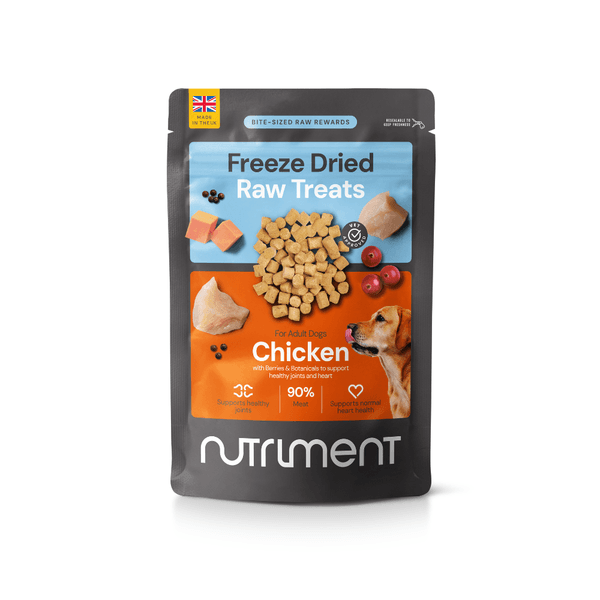 Nutriment Freeze Dried Chicken Raw Adult Dog Treats - Black 30G