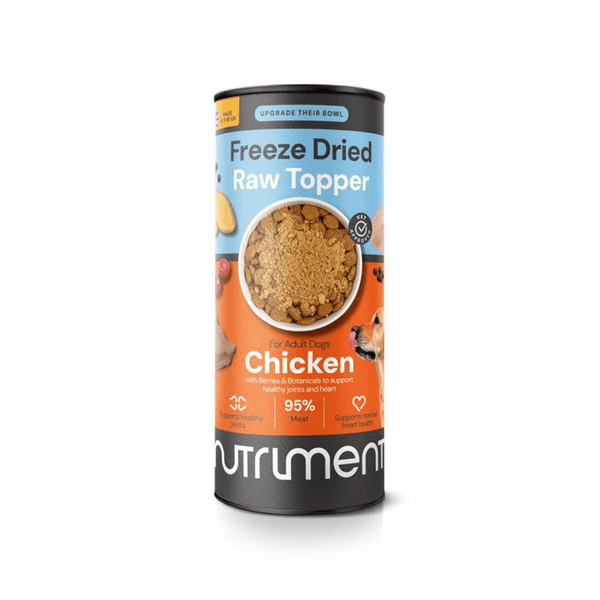 Nutriment Freeze Dried Chicken Raw Topper Adult Dry Dog Food - Black 50G