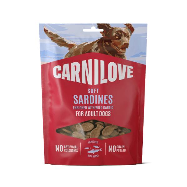Carnilove Sardines Enriched With Wild Garlic Soft Dog Treats - 200G