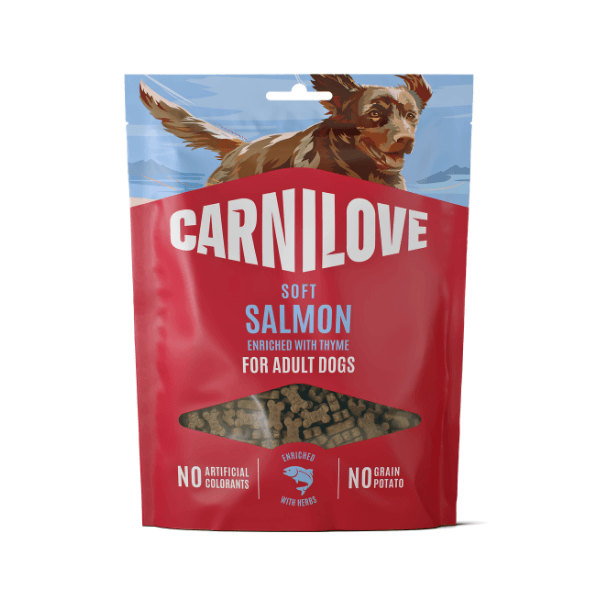 Carnilove With Thyme Bite Soft Dog Treats - 200G Salmon Small