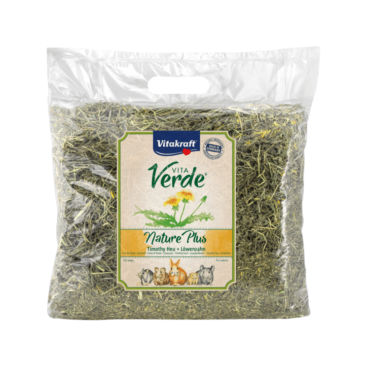 Vitakraft Vita Verde Nature Plus Timothy Hay With Dandelion For Animals - 500G Small