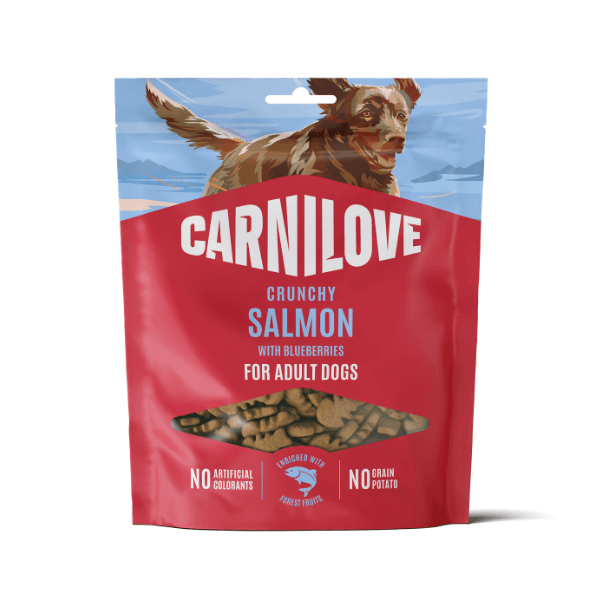 Carnilove With Blueberries Crunchy Dog Treats - Salmon 200G