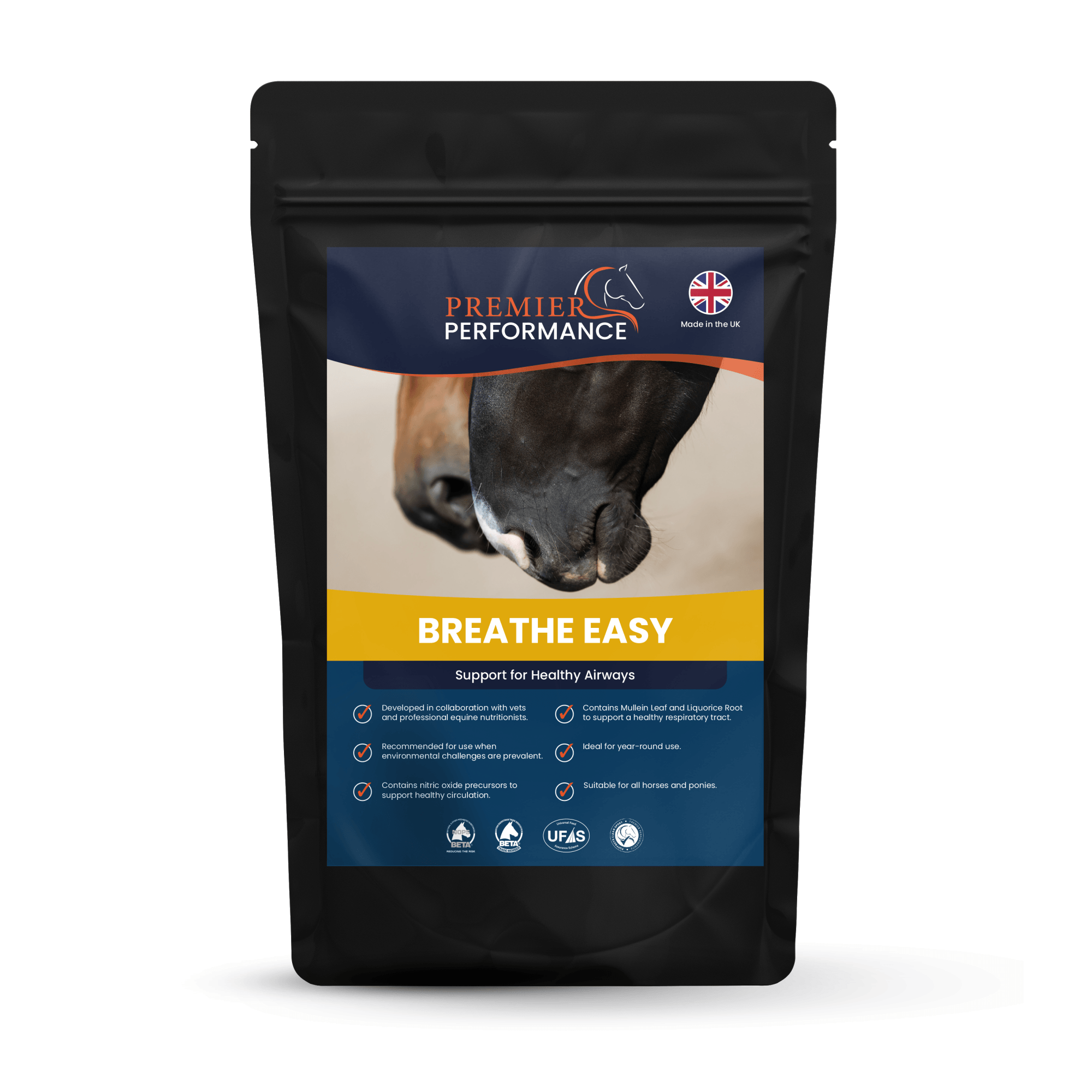Premier Performance Breathe Easy For Horses - Servings Size 30
