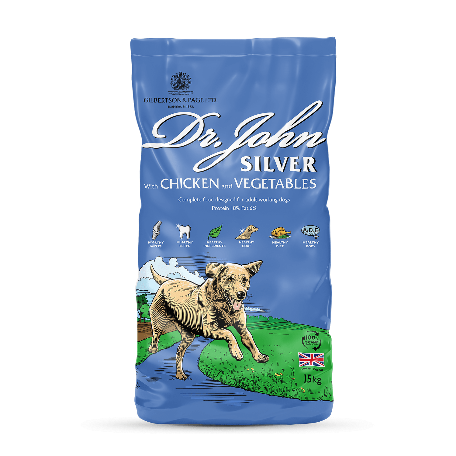 Dr. John Silver Chicken with Vegetables Dog Food - 15kg