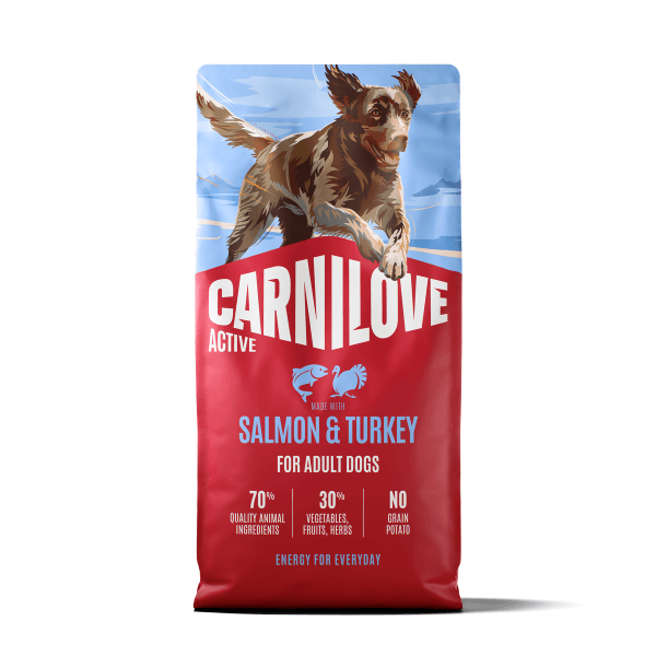 Carnilove Active And Turkey Adult Dry Dog Food - Salmon 12Kg