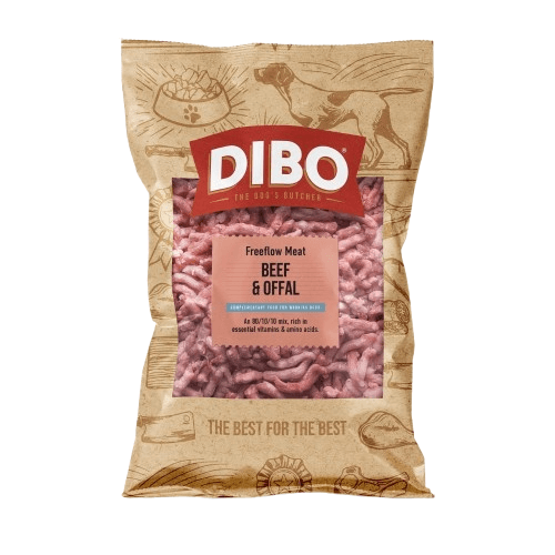 Dibo Freeflow Meat Beef And Offal Adult Raw Dog Food - 1Kg
