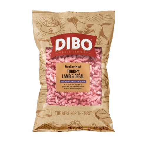 Dibo Freeflow Turkey, Lamb And Offal Adult Raw Dog Food - 1Kg