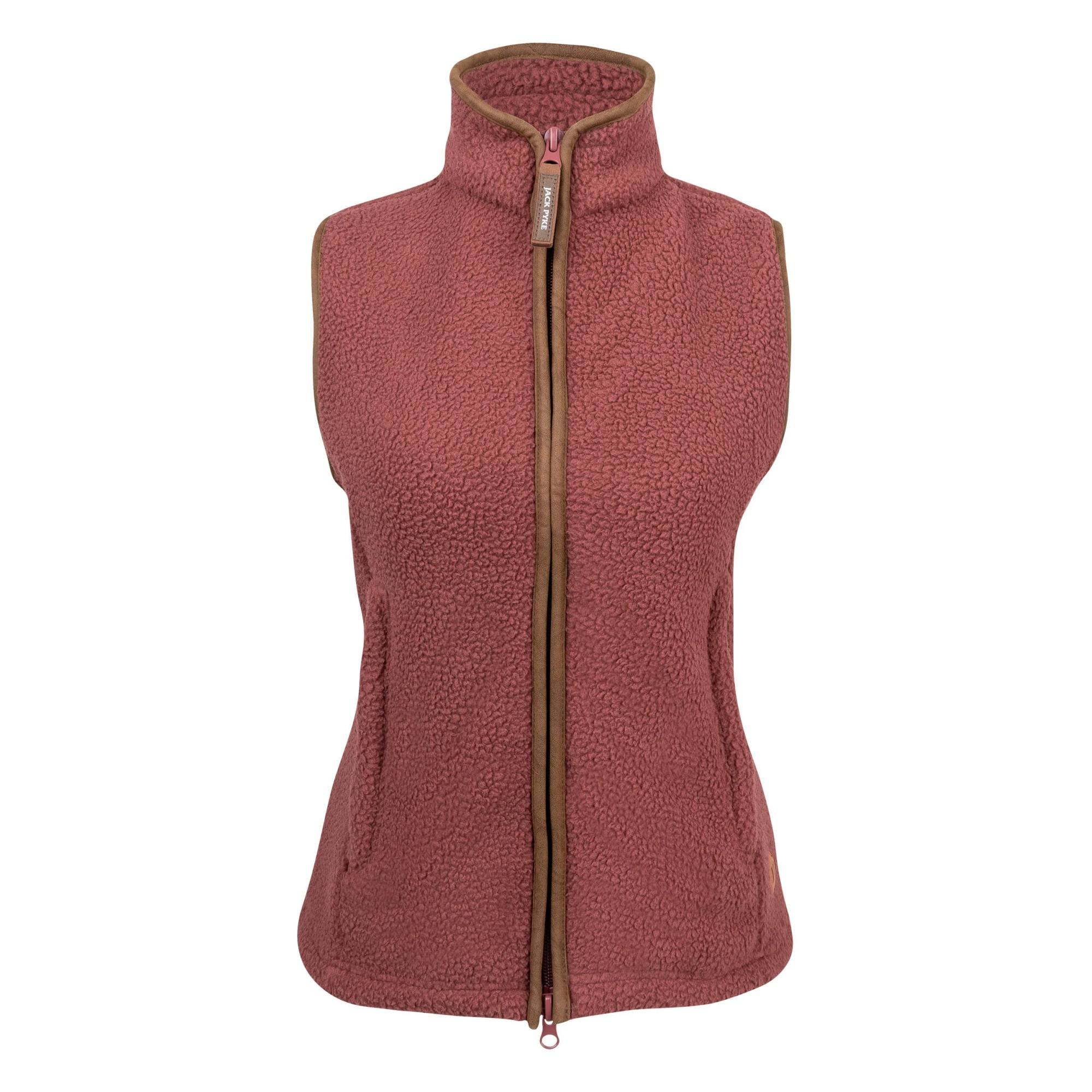 Jack Pyke Ladies Sherpa Fleece Gilet Burnt Copper - Large