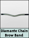 HyCLASS Diamante Chain Curved Brow Band