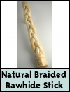 Hollings Natural White Rawhide Braided Stick